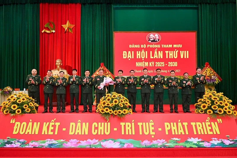 Đảng bộ Phòng Tham mưu Bộ đội Biên phòng tỉnh tổ chức Đại hội nhiệm kỳ 2025-2030