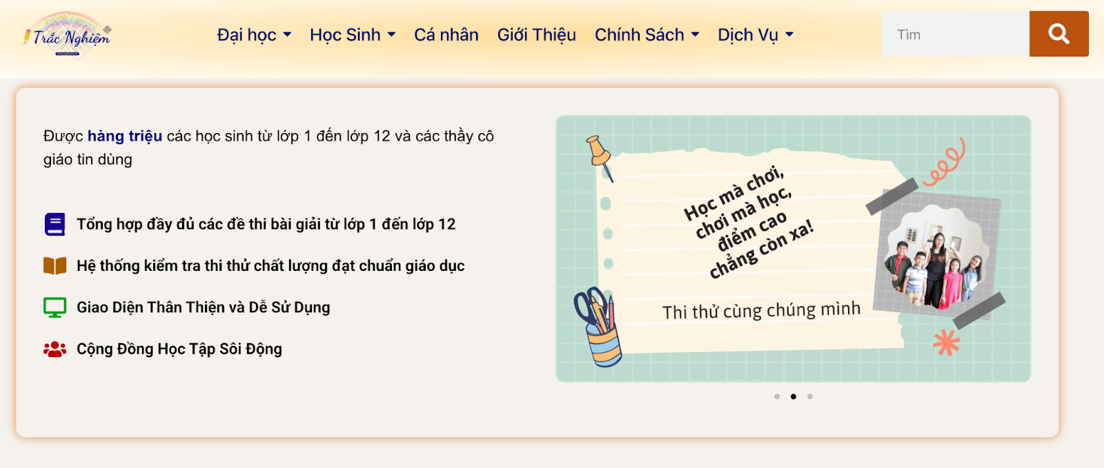 Cao Gia Group - D ẫn đầu xu hướng tạo đề thi trắc nghiệm online