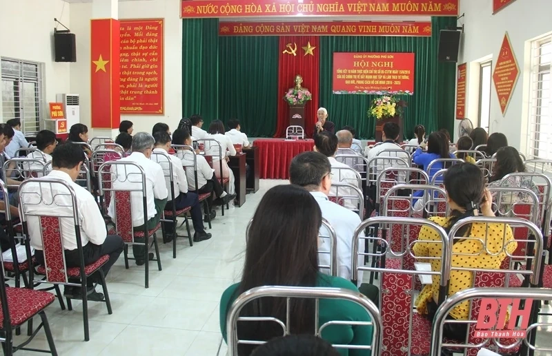 Phường Phú Sơn tổng kết 10 năm thực hiện Chỉ thị số 05-CT/TW