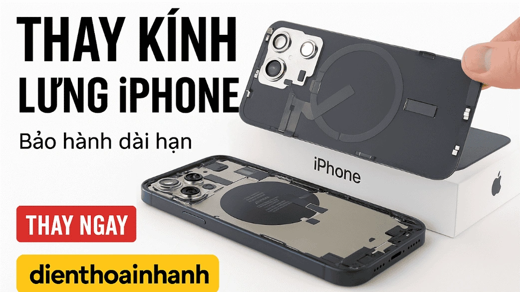 Thay kính lưng iPhone có ảnh hưởng gì không?
