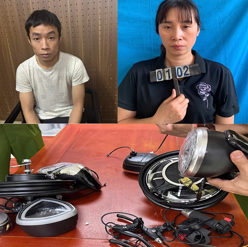 Triệt phá 2 đường dây buôn lậu bình ắc quy và phụ tùng xe điện quy mô lớn