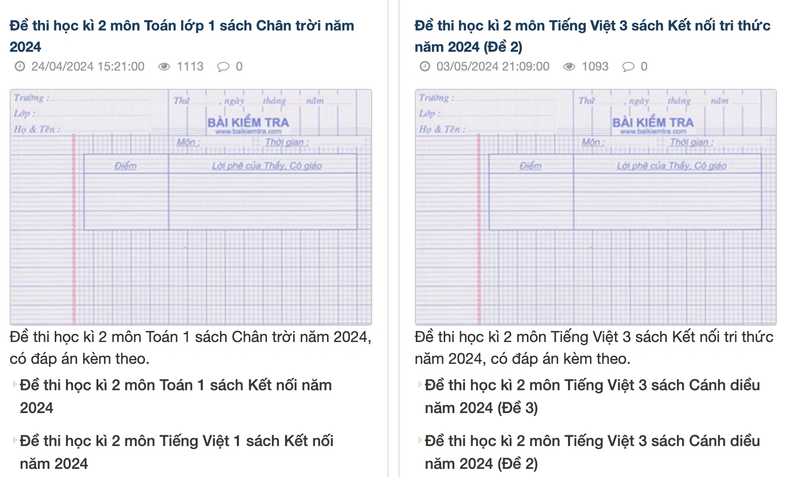 Baikiemtra.com – Nền tảng học tập và ôn luyện trực tuyến toàn diện cho học sinh