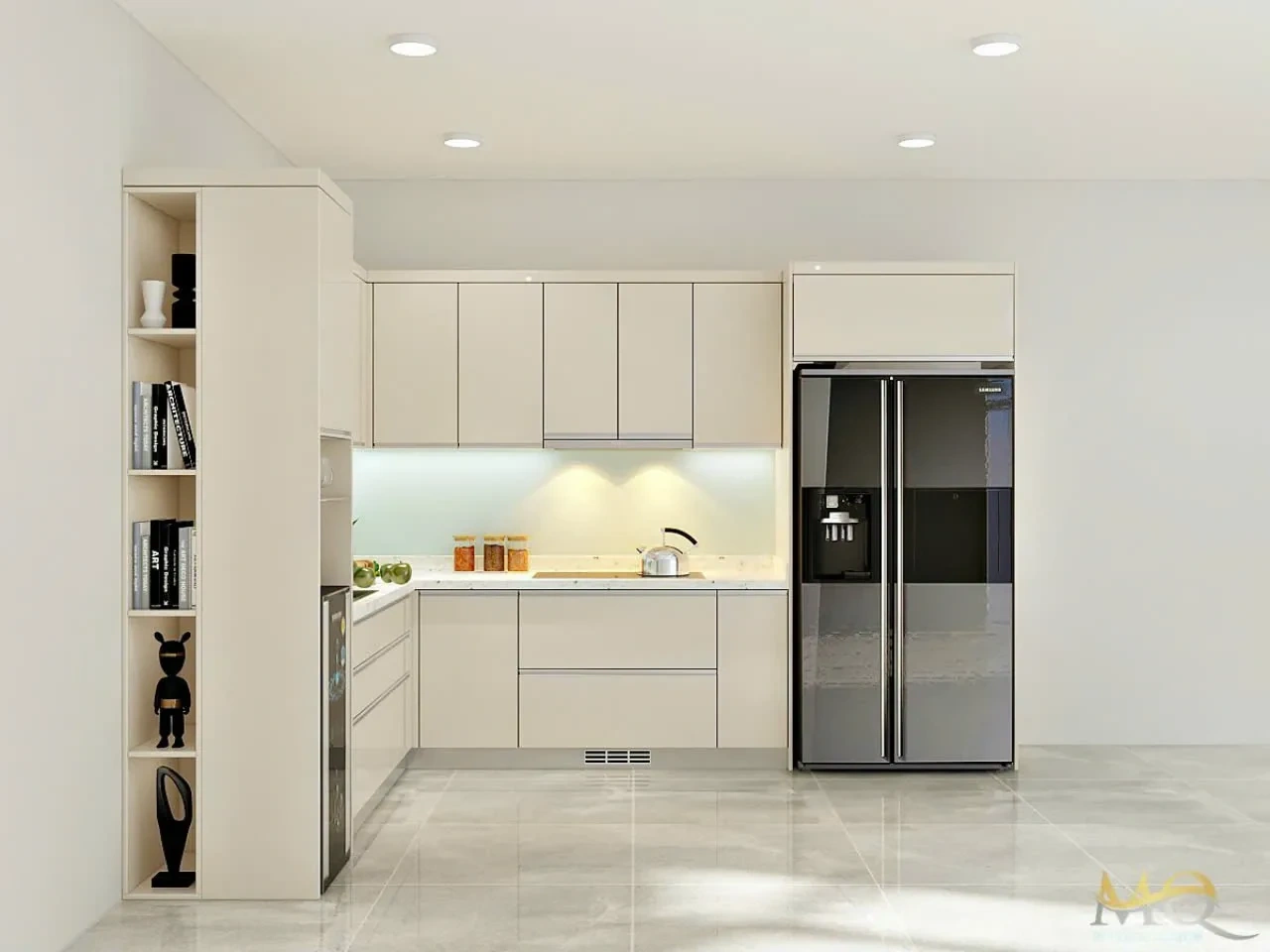 Báo giá dịch vụ thi công nội thất nhà phố, tủ bếp của Bluewood