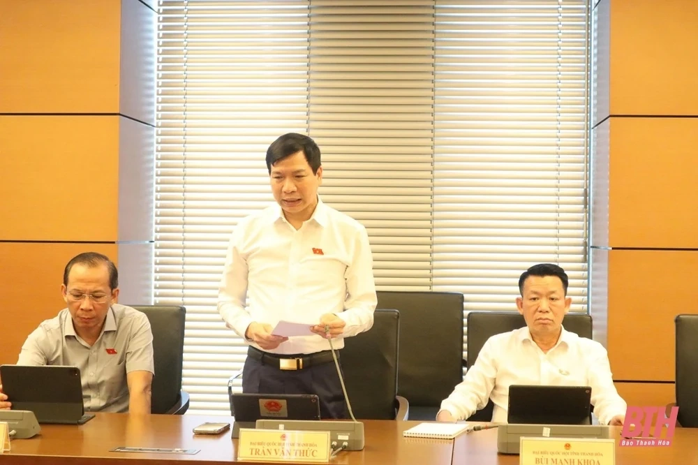 Đoàn ĐBQH Thanh Hoá tham gia góp ý vào các dự thảo nghị quyết