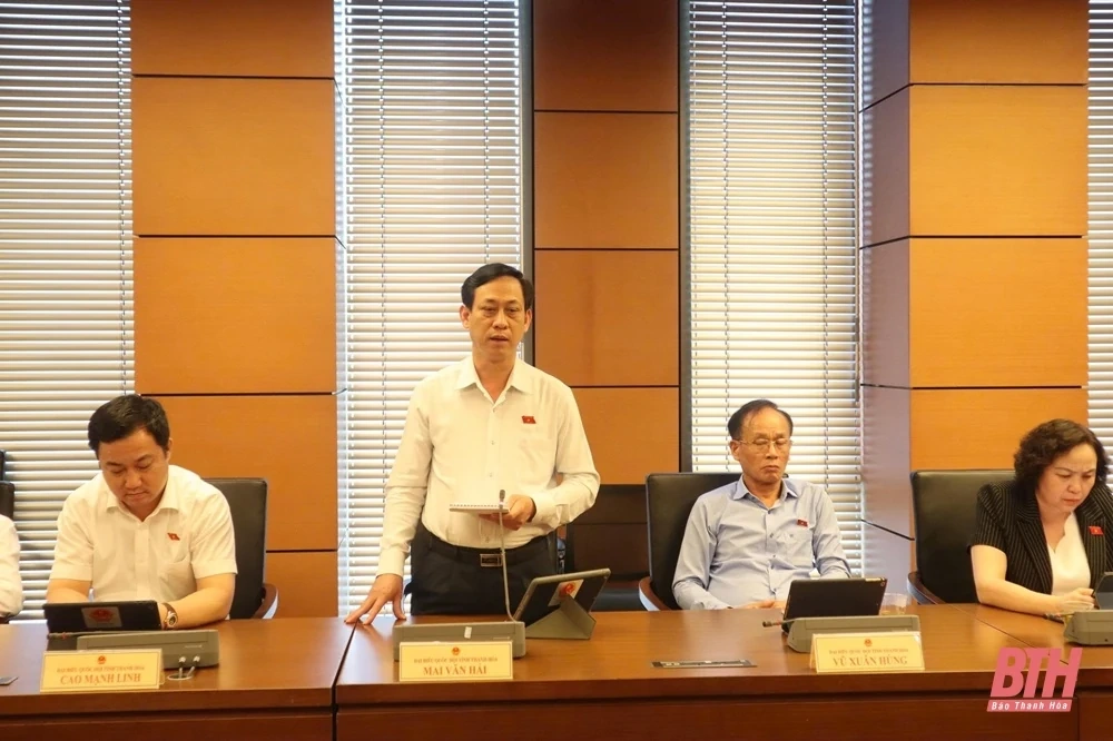 Đoàn ĐBQH Thanh Hoá tham gia góp ý vào các dự thảo nghị quyết