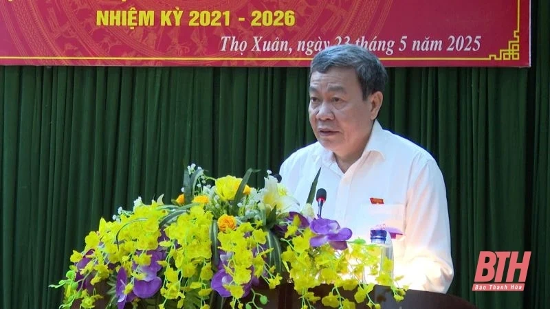 Tổ đại biểu HĐND tỉnh tiếp xúc cử tri huyện Thọ Xuân