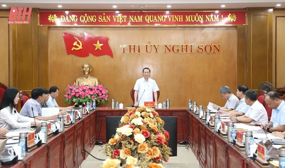 Thị xã Nghi Sơn tập trung làm tốt nhiệm vụ sắp xếp, tổ chức bộ máy theo mô hình chính quyền địa phương 2 cấp