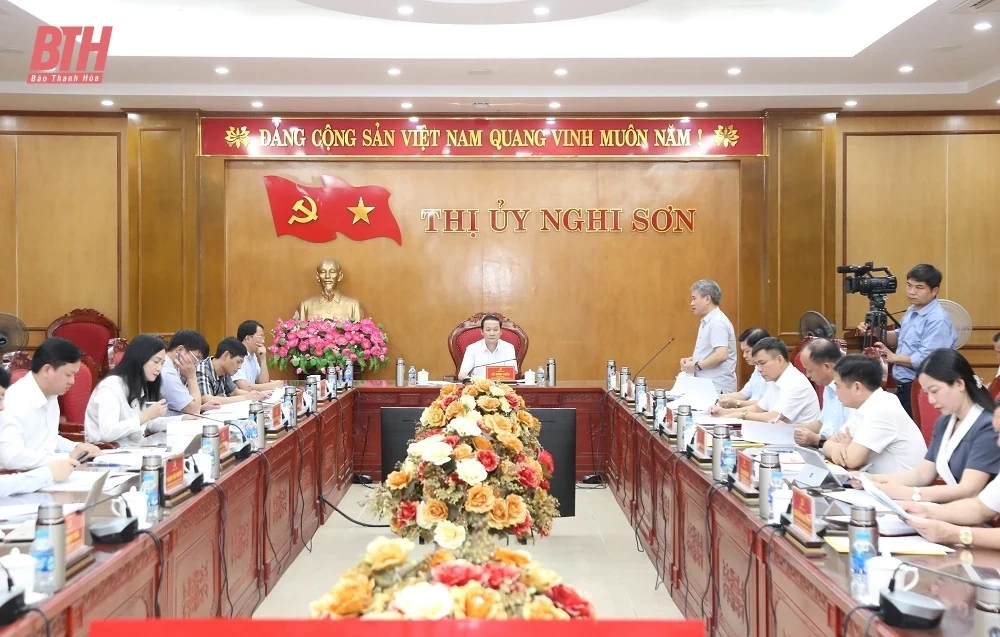 Thị xã Nghi Sơn tập trung làm tốt nhiệm vụ sắp xếp, tổ chức bộ máy theo mô hình chính quyền địa phương 2 cấp