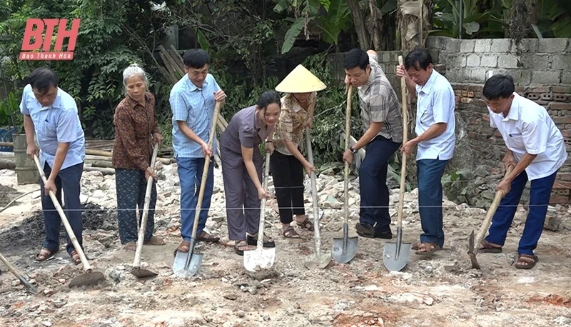 Vĩnh Lộc: Đồng loạt khởi công xây dựng nhà ở cho người có công với cách mạng, thân nhân liệt sĩ 