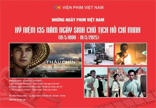 Chiếu miễn phí ba bộ phim điện ảnh đặc biệt về Chủ tịch Hồ Chí Minh