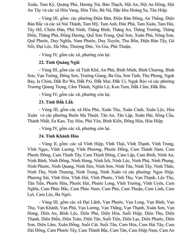 Phương án lương tối thiểu sau khi sáp nhập xã, tỉnh