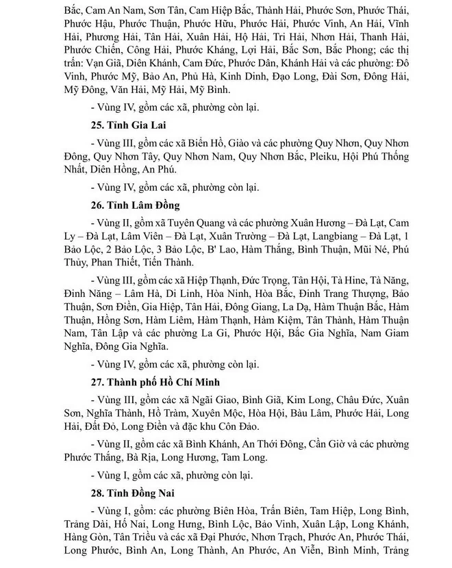 Phương án lương tối thiểu sau khi sáp nhập xã, tỉnh