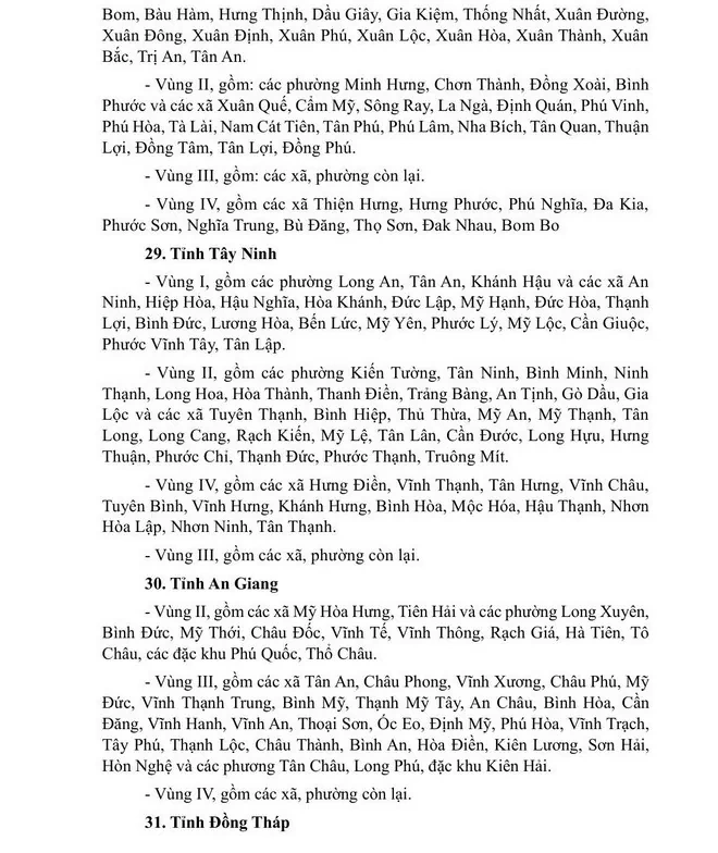 Phương án lương tối thiểu sau khi sáp nhập xã, tỉnh