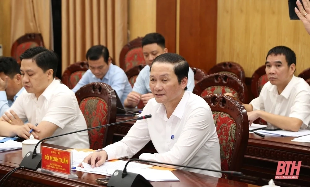 Chủ tịch UBND tỉnh Đỗ Minh Tuấn tiếp và làm việc với Tập đoàn Công nghiệp Than - Khoáng sản Việt Nam