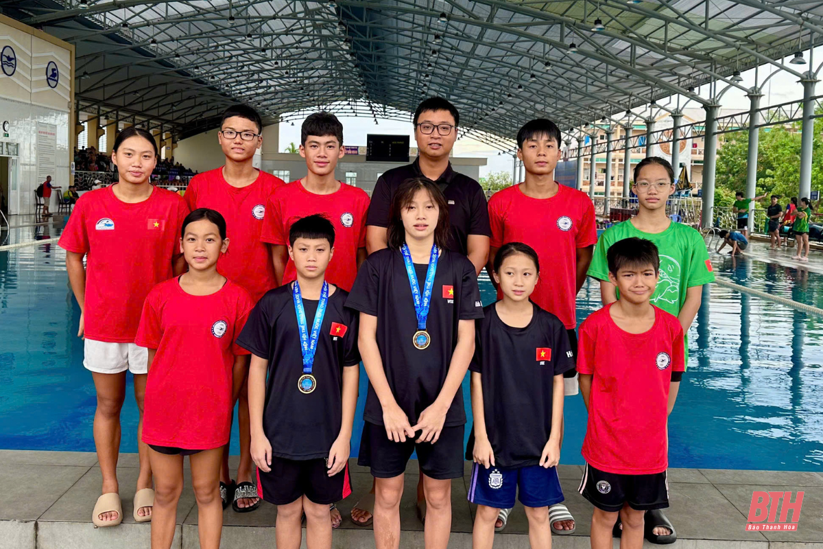 Bơi Thanh Hóa phá 5 kỷ lục nhóm tuổi quốc gia 