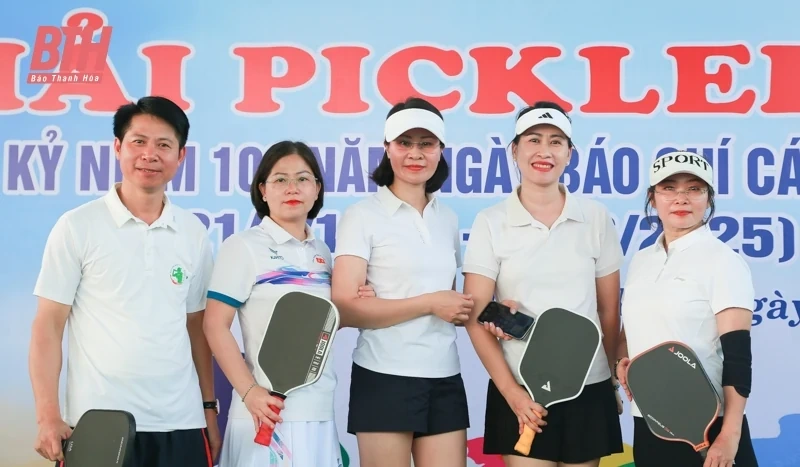 Gần 100 VĐV tranh tài tại Giải Pickleball chào mừng kỷ niệm 100 năm Ngày Báo chí Cách mạng Việt Nam