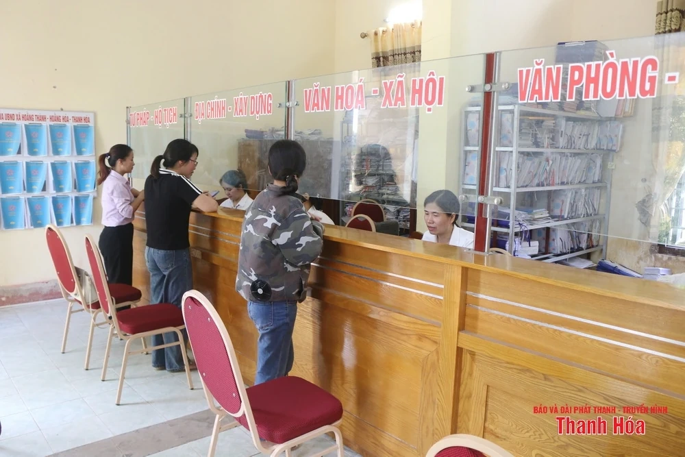 Xã Hoằng Lộc mới vận hành thử nghiệm hoạt động cấp ủy, chính quyền