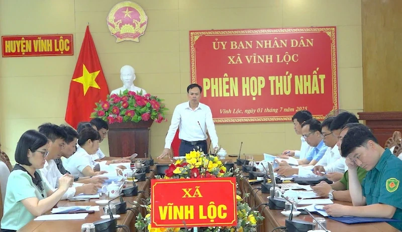 Huyện Vĩnh Lộc vận hành thử nghiệm chính quyền địa phương 2 cấp ở các xã mới