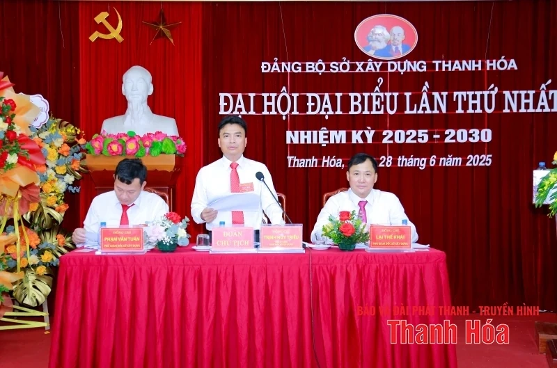 Đại hội Đảng bộ Sở Xây dựng lần thứ nhất, nhiệm kỳ 2025-2030