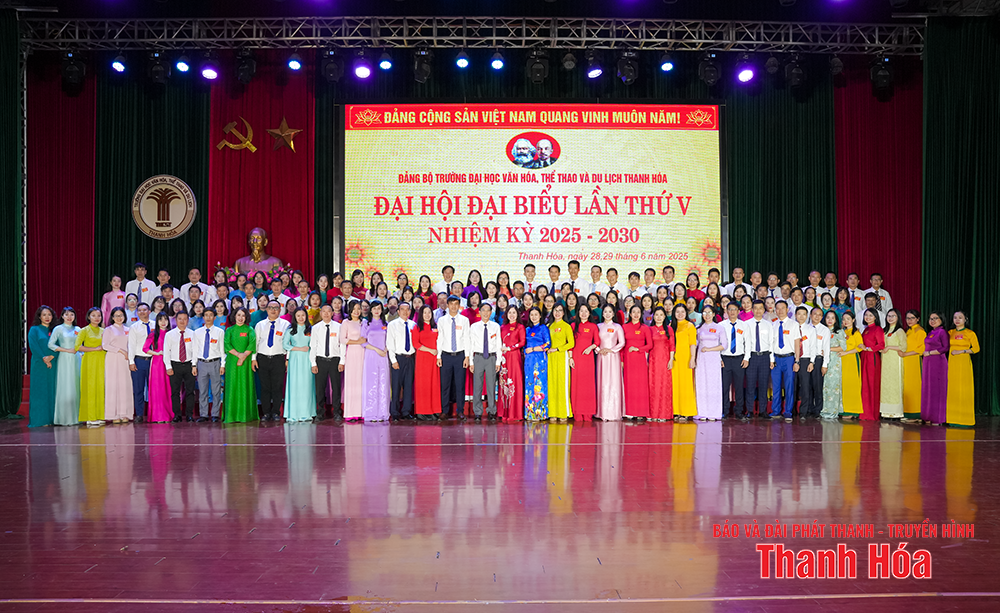 Đại hội đại biểu Đảng bộ Trường Đại học Văn hóa, Thể thao và Du lịch Thanh Hóa lần thứ V, nhiệm kỳ 2025-2030