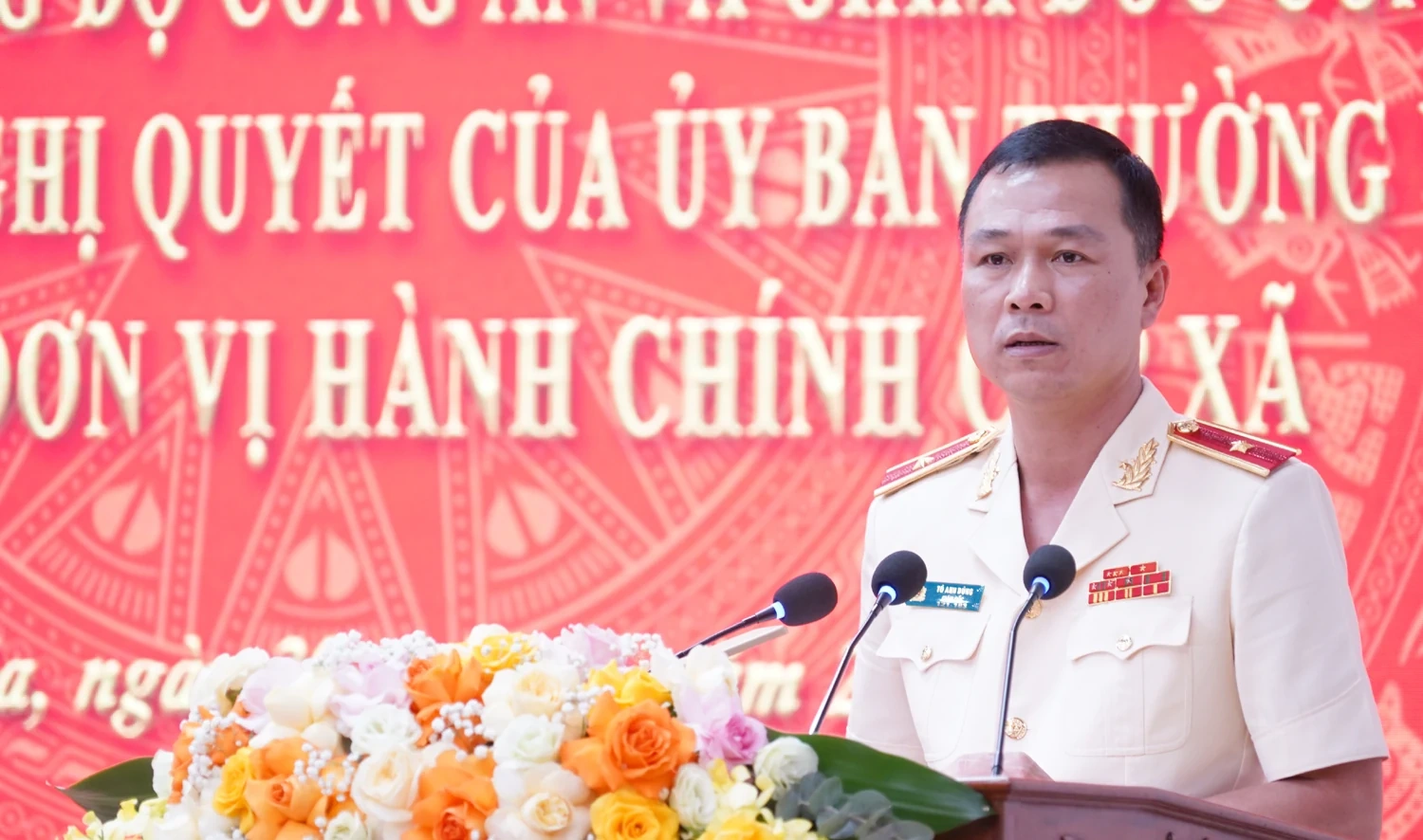 Công an tỉnh Thanh Hóa công bố các quyết định về tổ chức, cán bộ