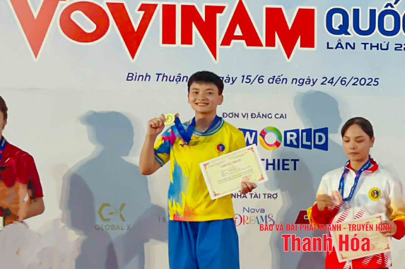 Vovinam Thanh Hoá giành 18 huy chương tại giải vô địch trẻ quốc gia 2025