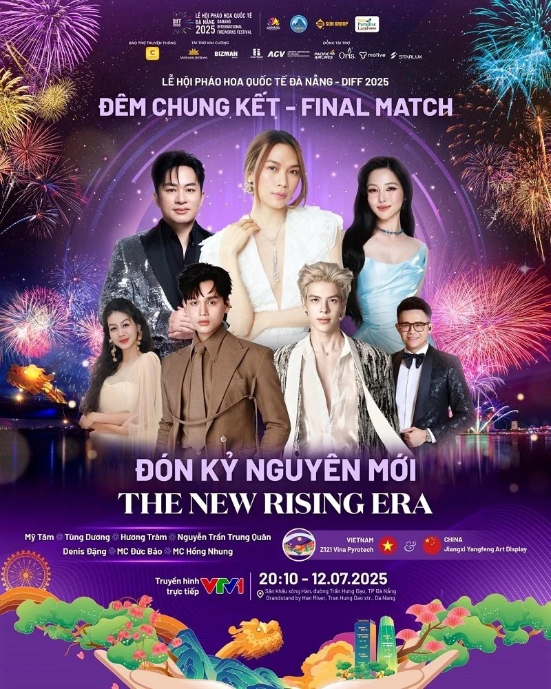 Tùng Dương, Mỹ Tâm, Hương Tràm cùng loạt sao đổ bộ sân khấu chung kết DIFF 2025