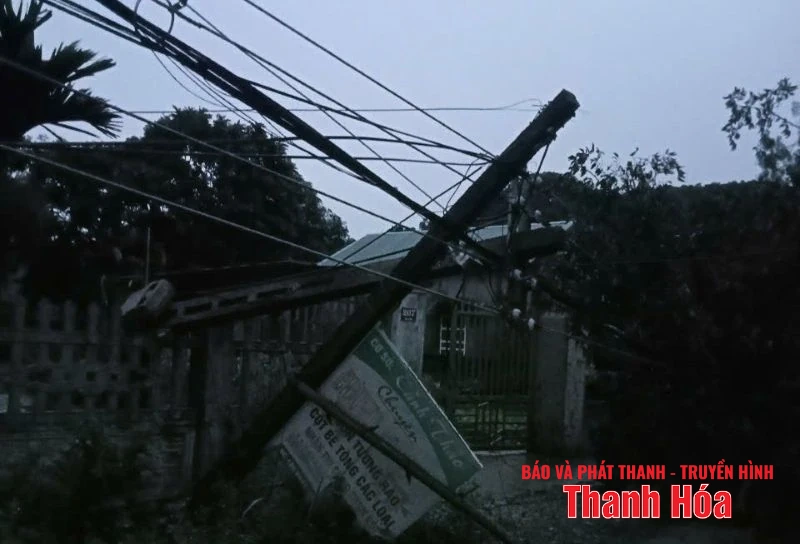 Nhiều địa phương trên địa bàn tỉnh bị ảnh hưởng của mưa dông