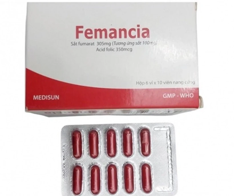 Bộ Y tế cấm sản xuất, lưu hành loại thuốc Femancia điều trị thiếu máu