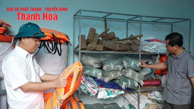 Xã Biện Thượng chủ động ứng phó với bão số 3