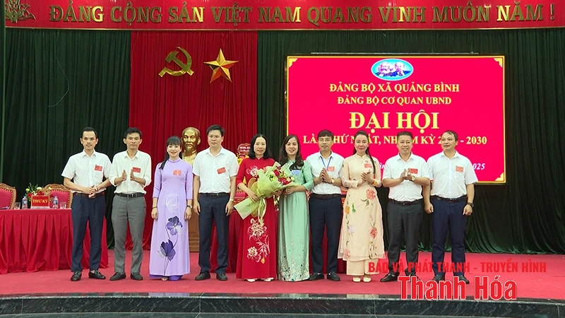 Đảng bộ xã Quảng Bình hoàn thành Đại hội Đảng bộ, chi bộ cơ sở