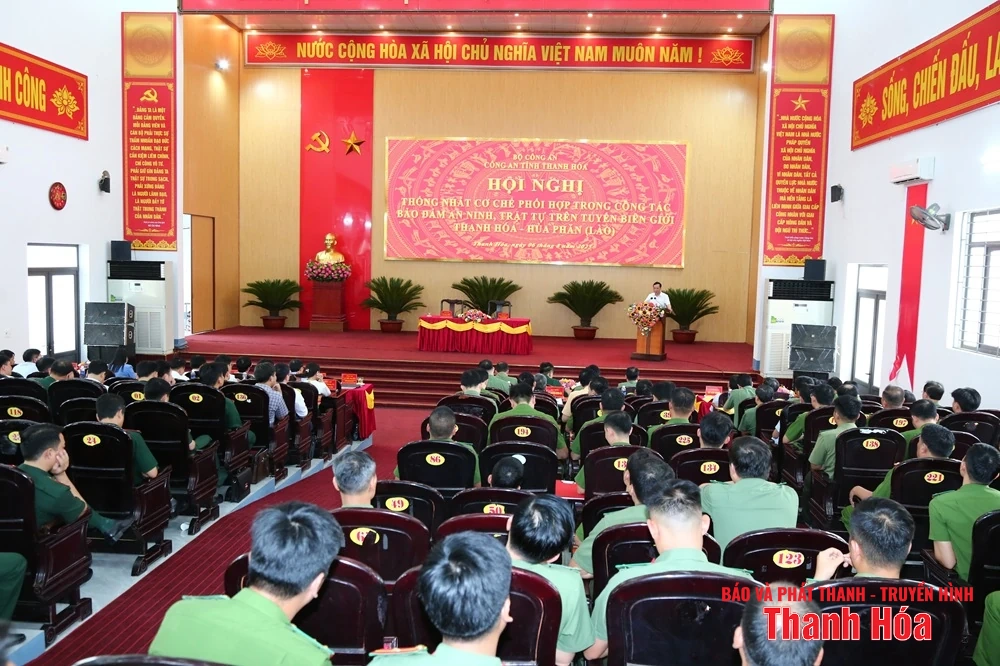 Thống nhất cơ chế phối hợp trong công tác bảo đảm an ninh, trật tự trên tuyến biên giới Thanh Hóa - Hủa Phăn (Lào)