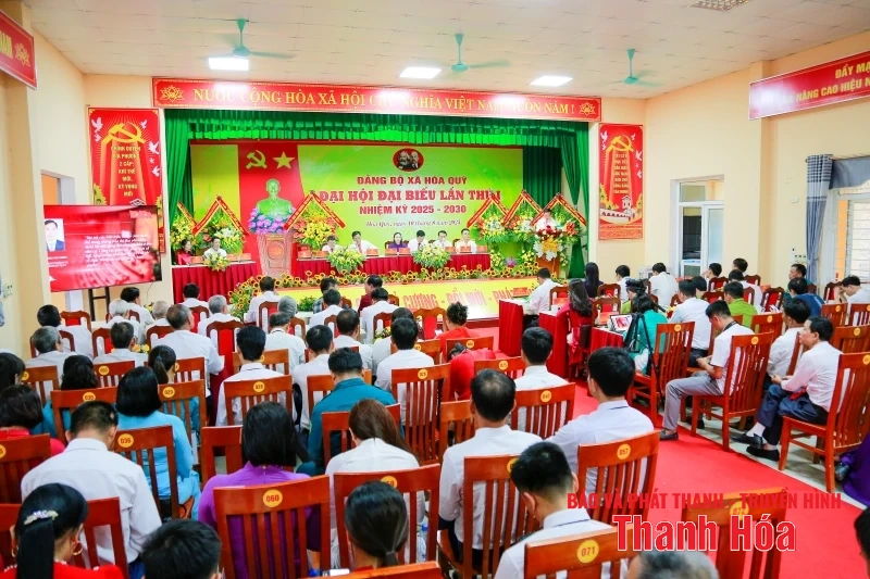 Phó Chủ tịch Thường trực UBND tỉnh Nguyễn Văn Thi dự Đại hội đại biểu Đảng bộ xã Hóa Quỳ