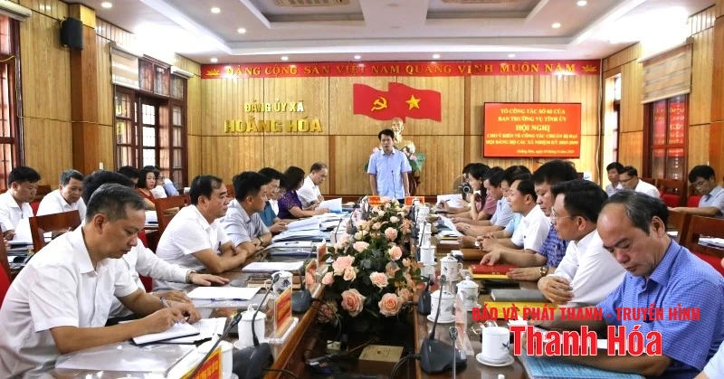 Trưởng ban Tuyên giáo và Dân vận Tỉnh ủy chủ trì hội nghị cho ý kiến về công tác chuẩn bị Đại hội Đảng bộ các xã mới