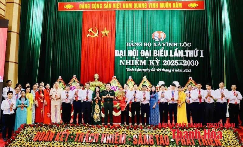 Đại hội Đại biểu Đảng bộ xã Vĩnh Lộc lần thứ I, nhiệm kỳ 2025-2030