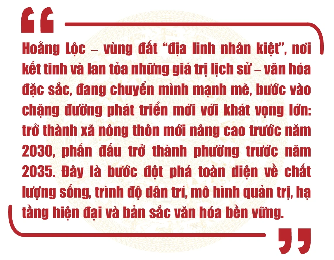 Hoằng Lộc – Khát vọng vươn tầm: Từ quyết tâm xây dựng xã nông thôn mới nâng cao đến vươn lên thành đô thị văn minh, giàu bản sắc và hạnh phúc