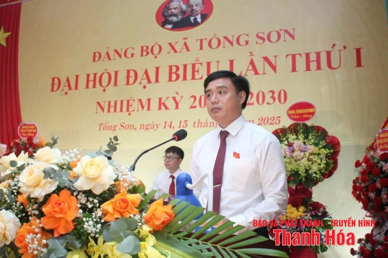 Đại hội đại biểu Đảng bộ xã Tống Sơn lần thứ I, nhiệm kỳ 2025-2030