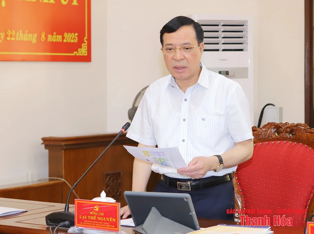 Ban Thường vụ Tỉnh ủy cho ý kiến vào công tác chuẩn bị tổ chức Đại hội đại biểu Đảng bộ tỉnh Thanh Hóa lần thứ XX, nhiệm kỳ 2025-2030