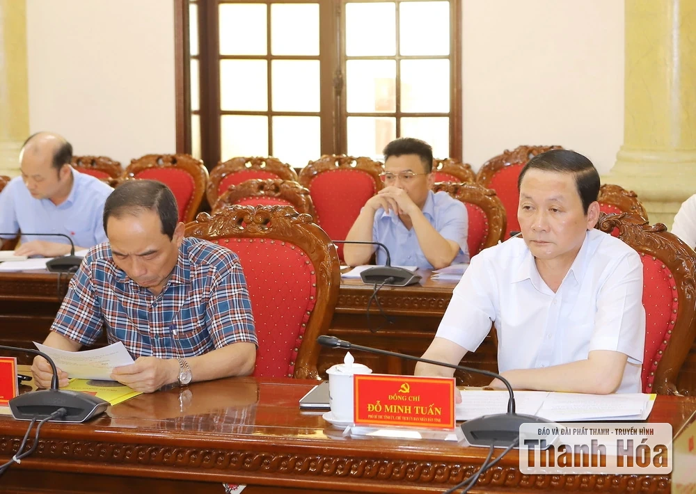 Ban Thường vụ Tỉnh ủy Thanh Hóa cho ý kiến vào các nội dung liên quan đến công tác lãnh đạo, chỉ đạo thực hiện nhiệm vụ chính trị