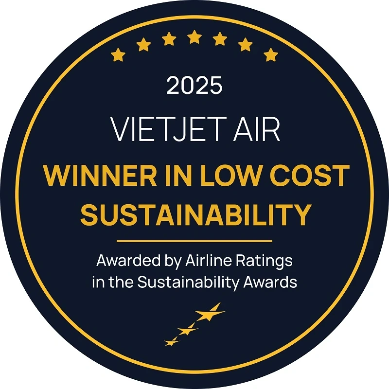 AirlineRatings vinh danh Vietjet trong Top hãng hàng không bền vững toàn cầu năm 2025