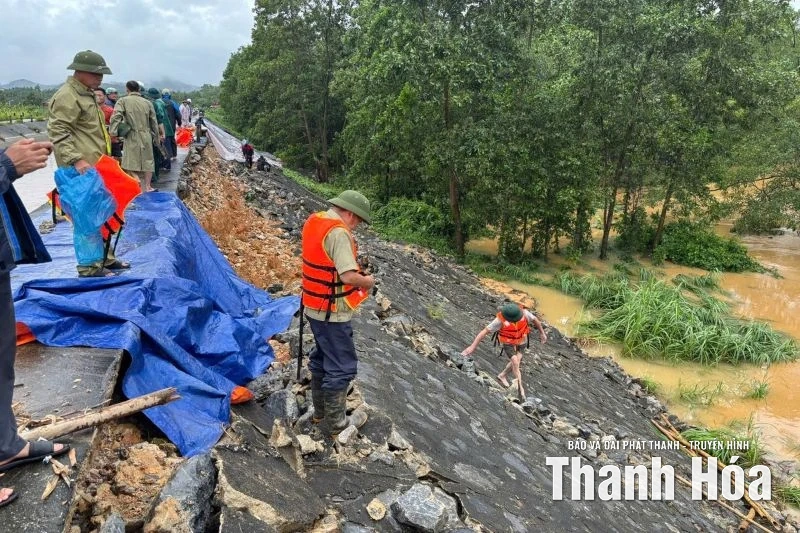 Xuất hiện nhiều điểm sạt, vỡ kênh mương, cống tiêu