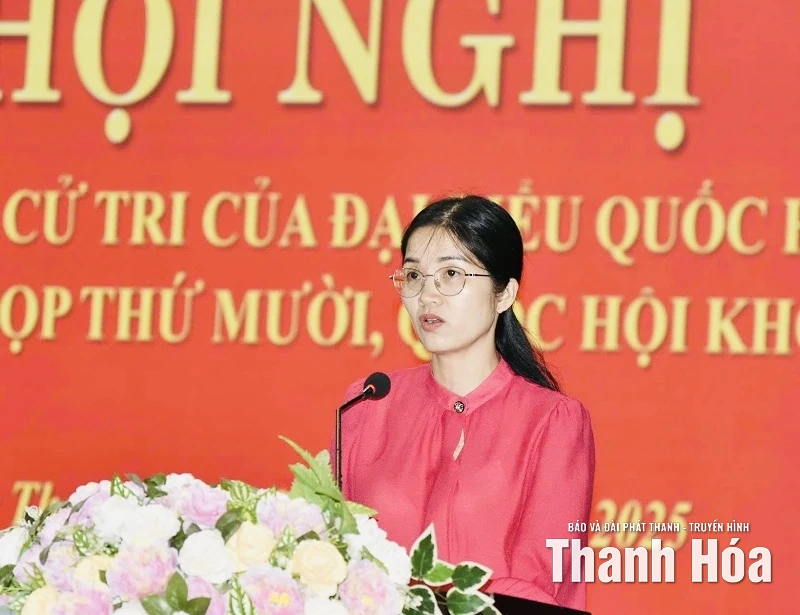 Đoàn đại biểu Quốc hội tỉnh tiếp xúc cử tri tại xã Như Thanh
