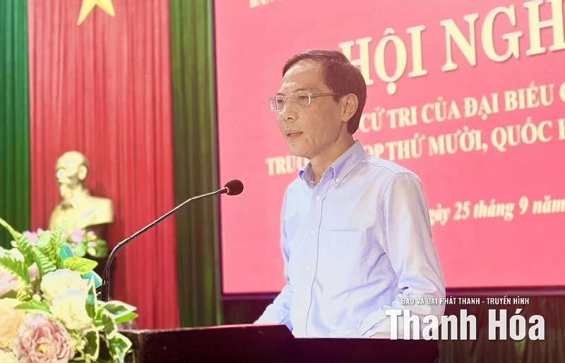 Đoàn đại biểu Quốc hội tỉnh tiếp xúc cử tri tại xã Như Thanh