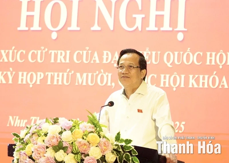Đoàn đại biểu Quốc hội tỉnh tiếp xúc cử tri tại xã Như Thanh