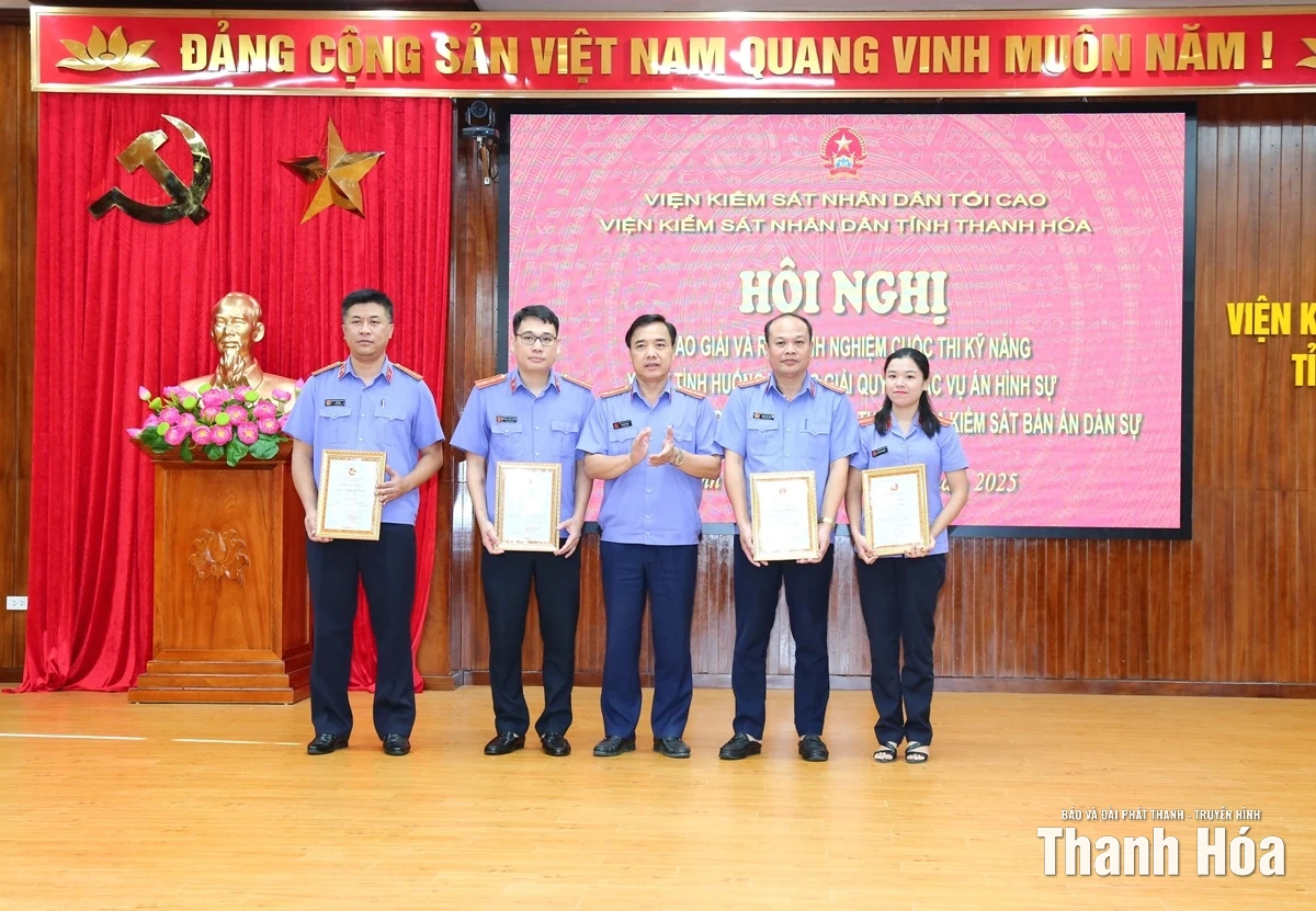 Viện Kiểm sát Nhân dân tỉnh tổng kết, trao giải các cuộc thi nghiệp vụ
