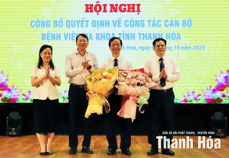 Công bố quyết định bổ nhiệm Giám đốc Bệnh viện Đa khoa tỉnh Thanh Hóa