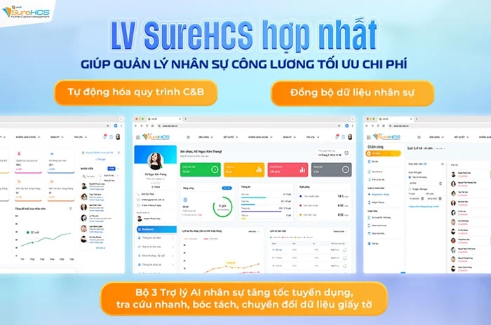 Lạc Việt SureHCS hợp nhất giúp quản lý nhân sự công lương tối ưu chi phí