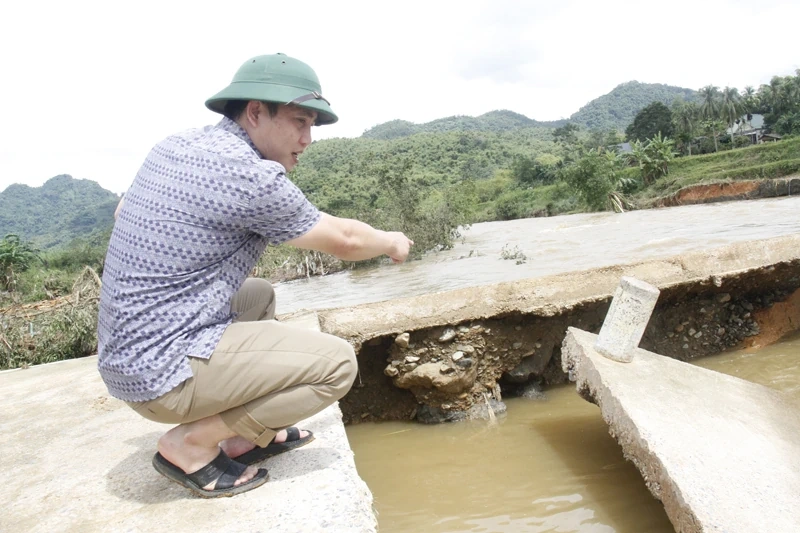 65 hộ dân thôn Mật Thành, xã Quý Lương bị cô lập