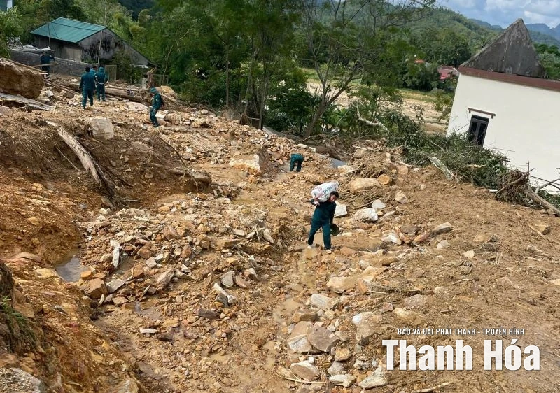 Thôn Chiềng Chanh (Cẩm Thạch) sạt lở nghiêm trọng