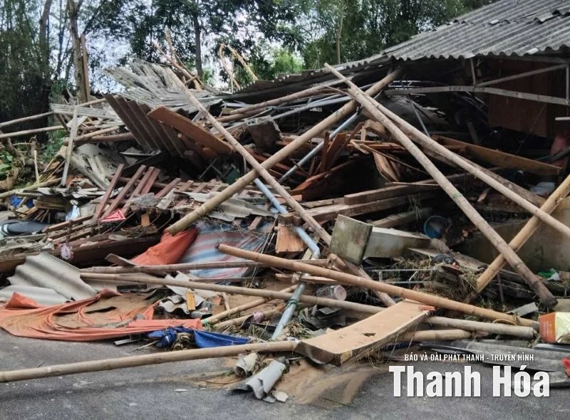 Thôn Chiềng Chanh (Cẩm Thạch) sạt lở nghiêm trọng